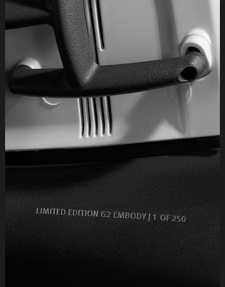 Jokainen G2 X Herman Miller Embody on numeroitu 250:stä